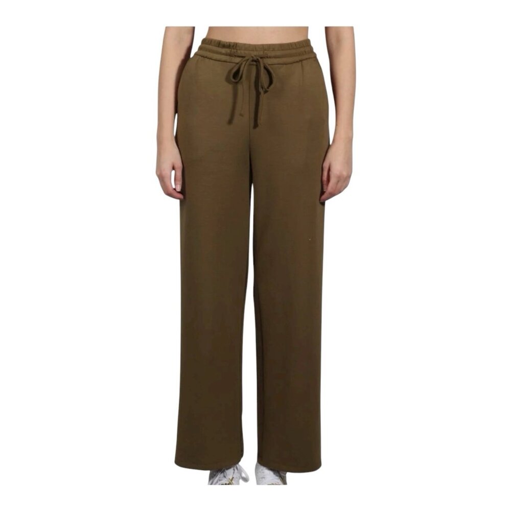 NWT Worthington Size XL Wide-Leg Drawstring Lounge Pants — Olive